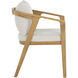 Coraline Palazzo Cream Outdoor Dining Armchair